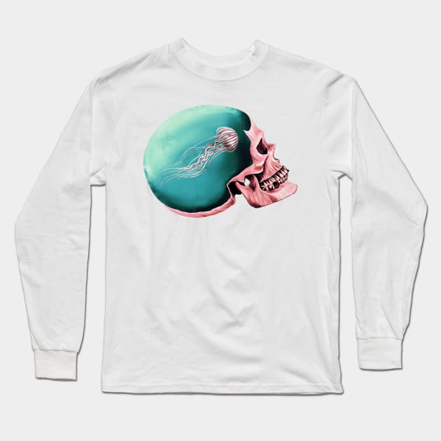 Pink skull Long Sleeve T-Shirt by Dutyfresh